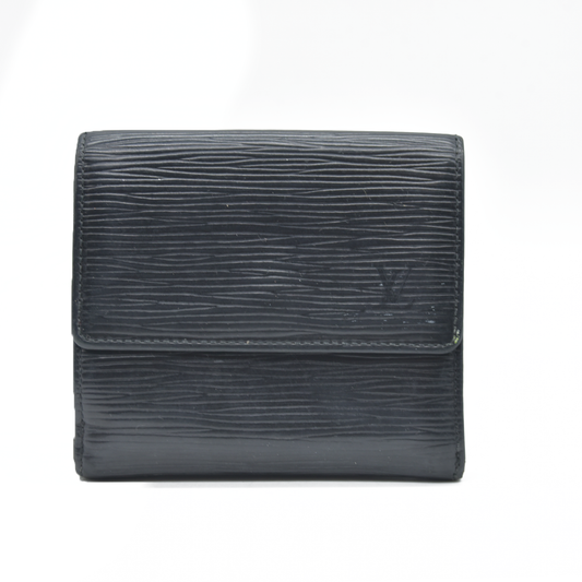 AUCTION $650Louis Vuitton Epi Porte Feiulle Elise Credit Leather Trifold Wallet SP0676