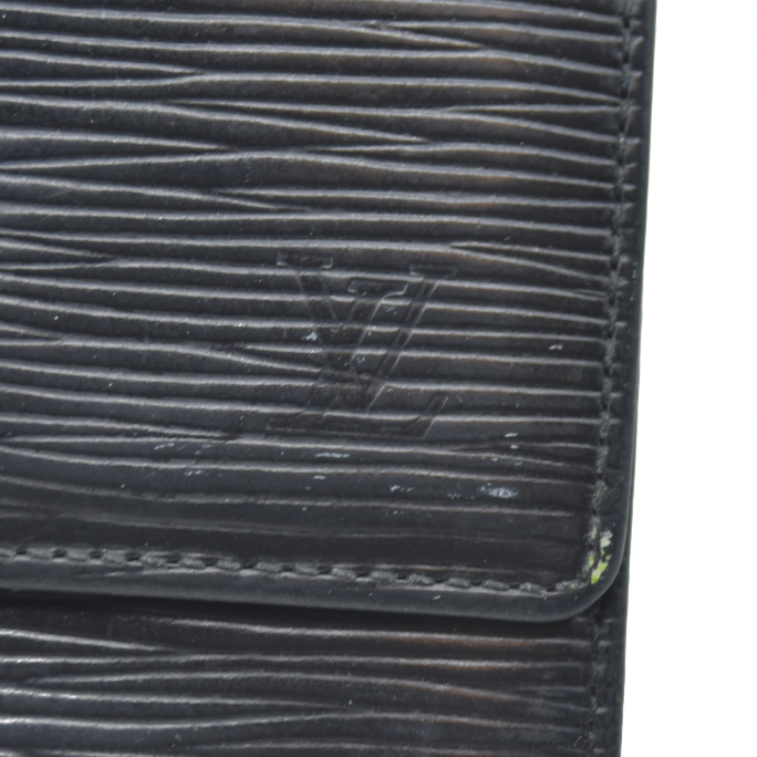 AUCTION $650Louis Vuitton Epi Porte Feiulle Elise Credit Leather Trifold Wallet SP0676