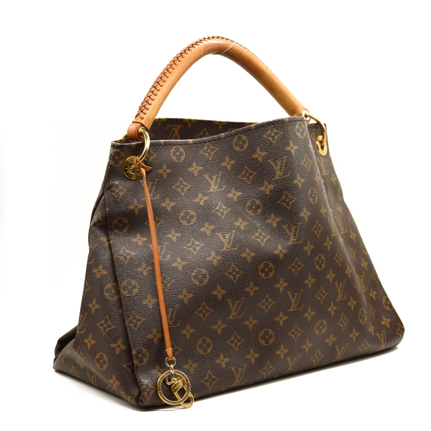 LOUIS VUITTON  Artsy MM Monogram Canvas Hobo Bag Brown