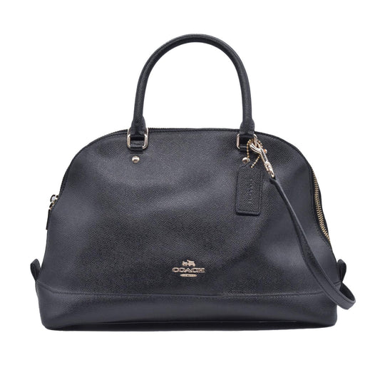 $450 Coach  Leather Top Handle Bag Black CONSIGNMENT