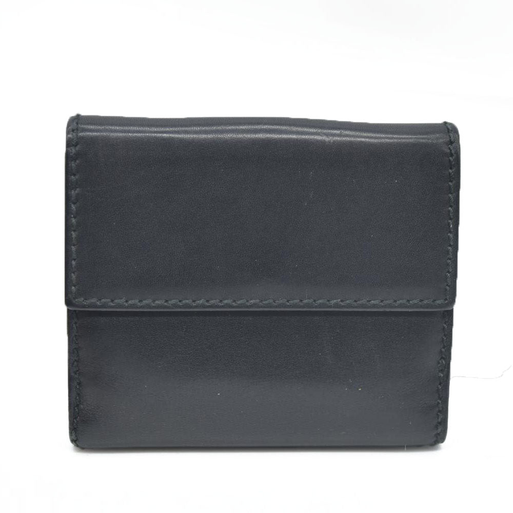 $590 Gucci Vintage Horsebit Bifold Wallet Leather Black
