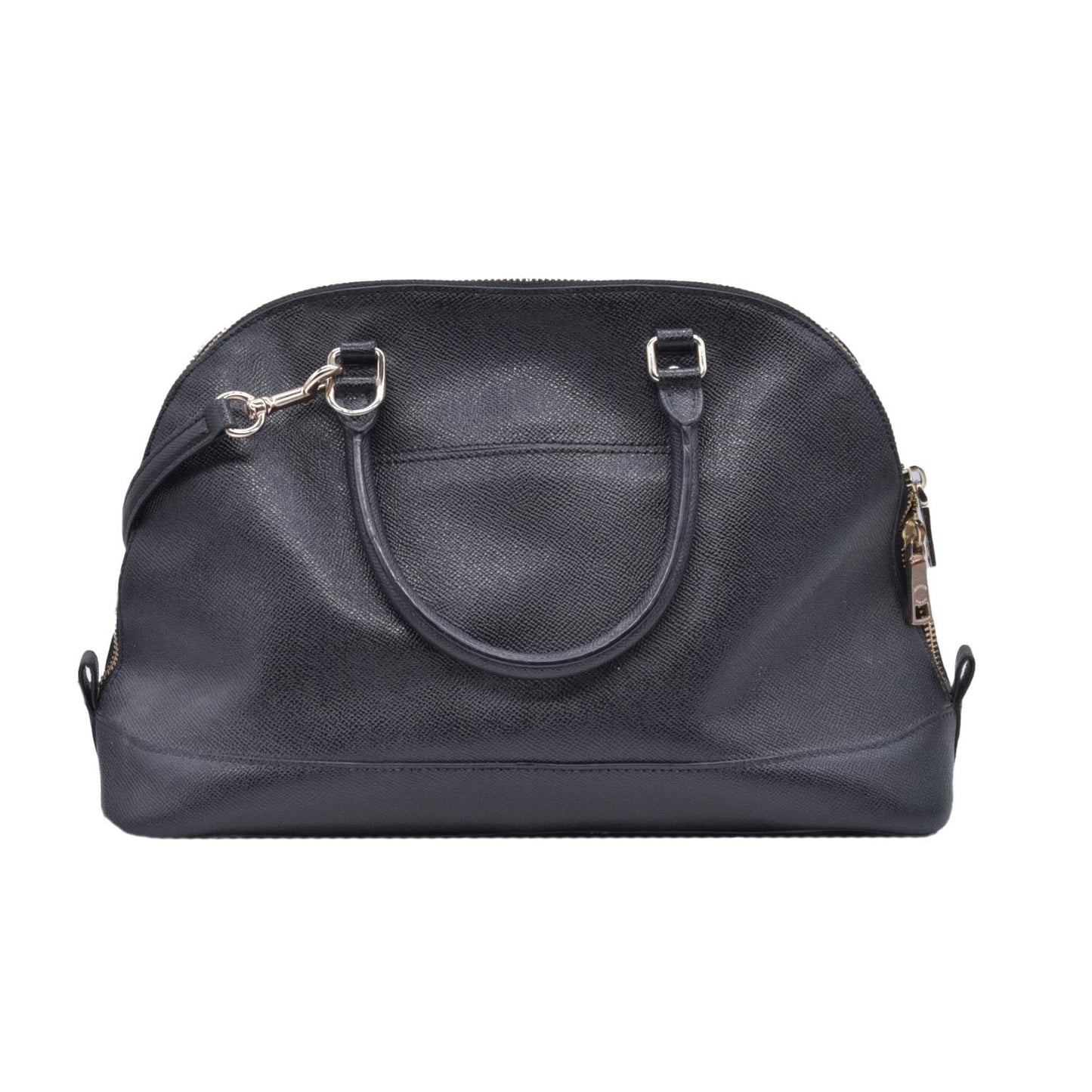 $450 Coach  Leather Top Handle Bag Black CONSIGNMENT
