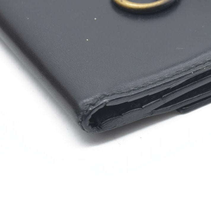 $590 Gucci Vintage Horsebit Bifold Wallet Leather Black