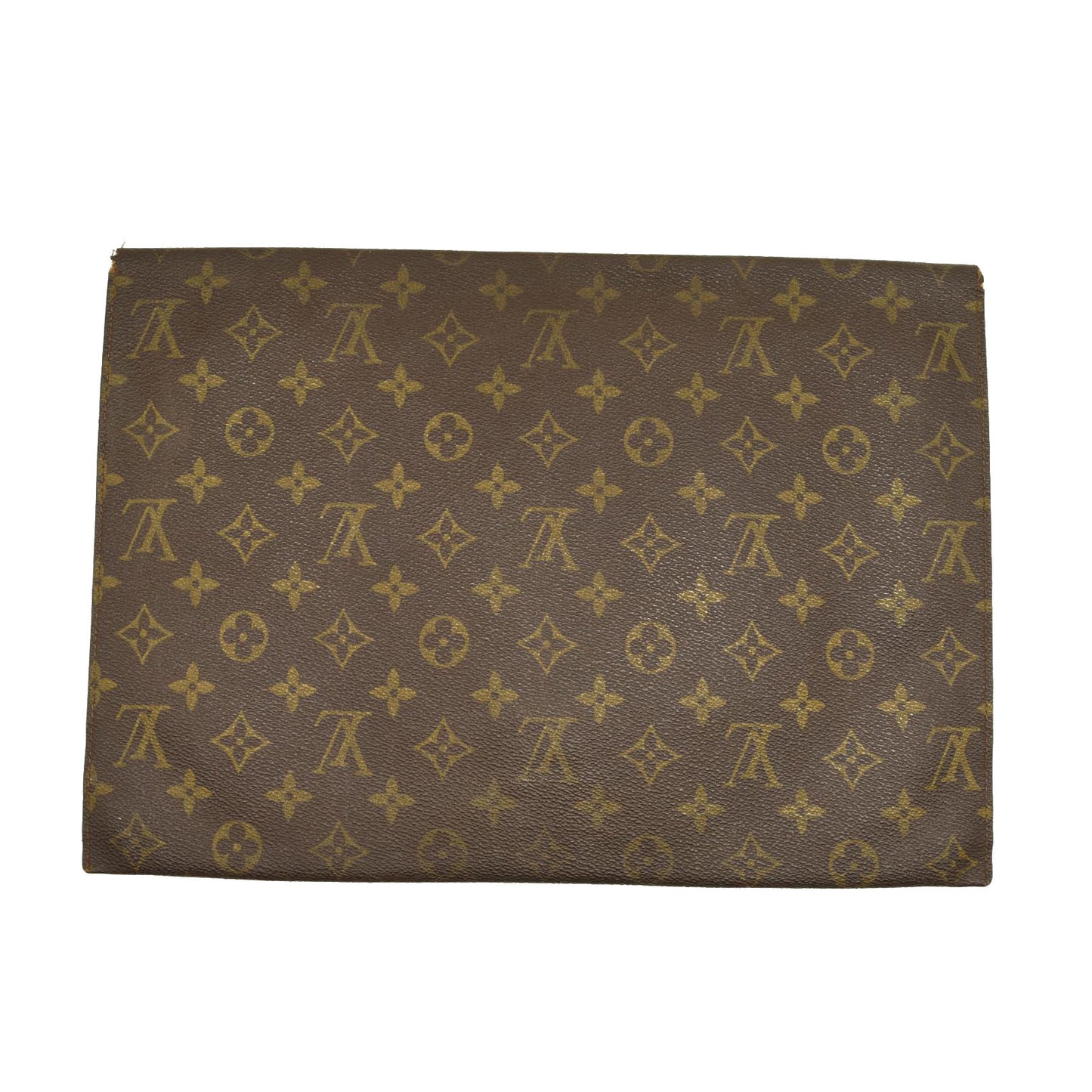 LOUIS VUITTON Monogram Poche Plate Envelope Clutch