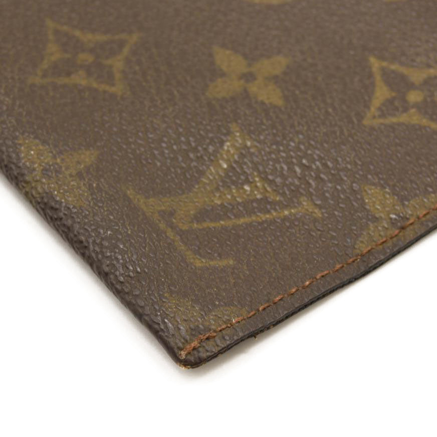 LOUIS VUITTON Monogram Poche Plate Envelope Clutch