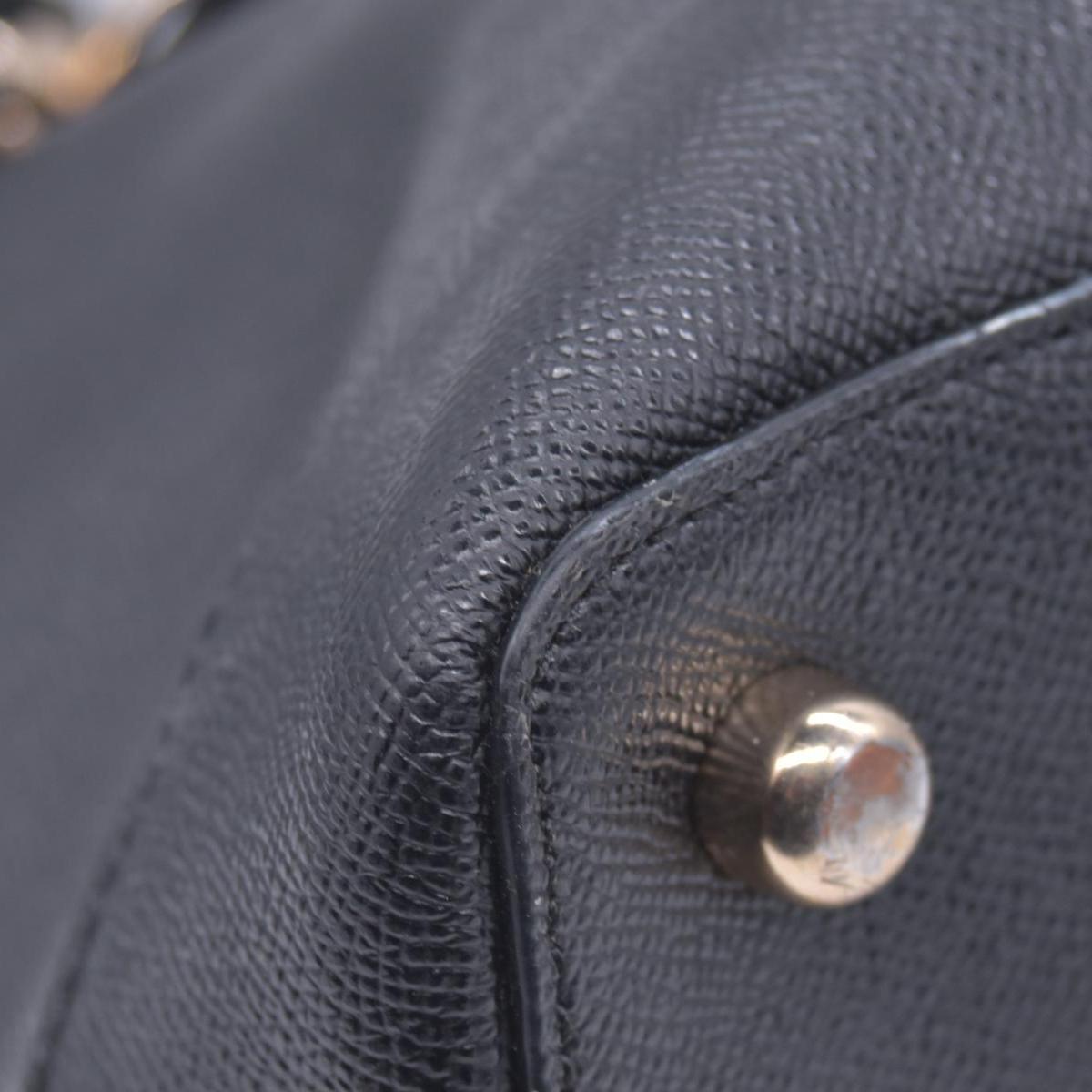 $450 Coach  Leather Top Handle Bag Black CONSIGNMENT