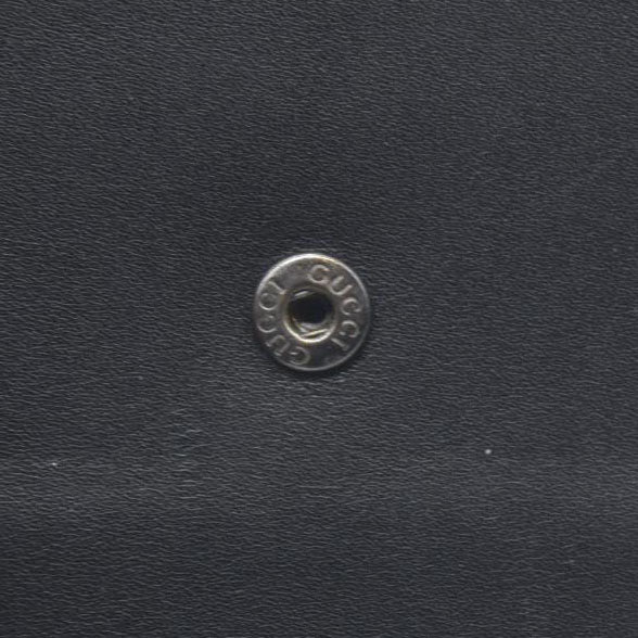 $590 Gucci Vintage Horsebit Bifold Wallet Leather Black