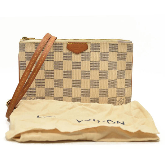 Louis Vuitton  Damier Azur Double Zip Pochette