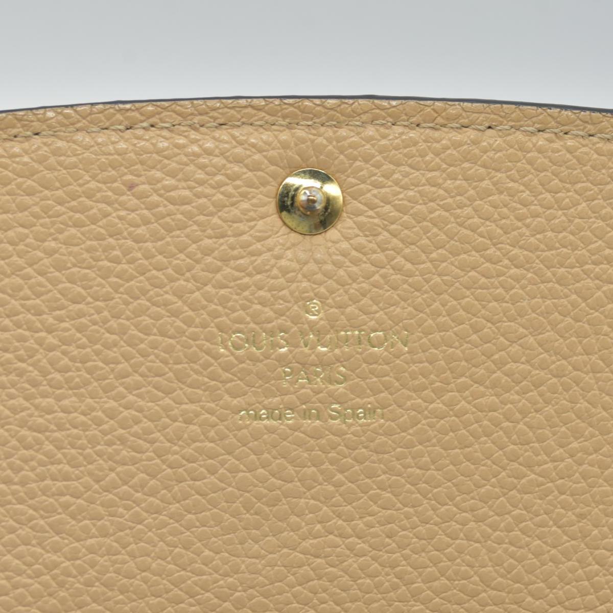 $800 2017 Louis Vuitton Empreinte Emilie Wallet Black Dune CA1127