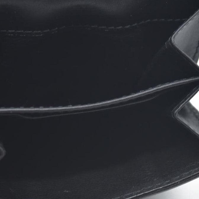 $590 Gucci Vintage Horsebit Bifold Wallet Leather Black