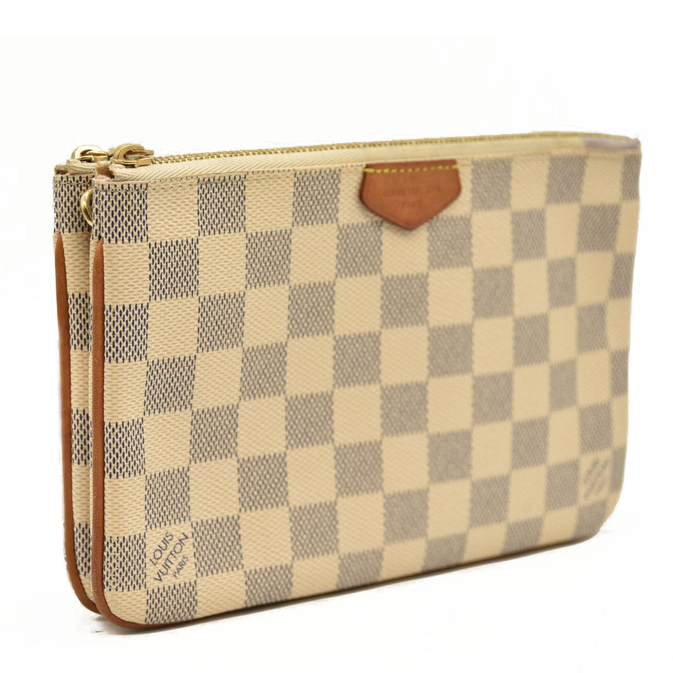 Louis Vuitton  Damier Azur Double Zip Pochette