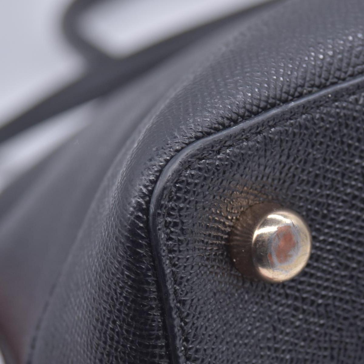 $450 Coach  Leather Top Handle Bag Black CONSIGNMENT