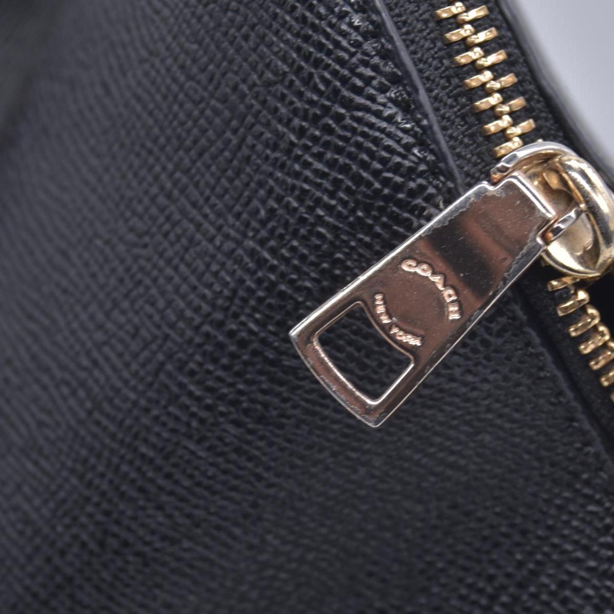 $450 Coach  Leather Top Handle Bag Black CONSIGNMENT