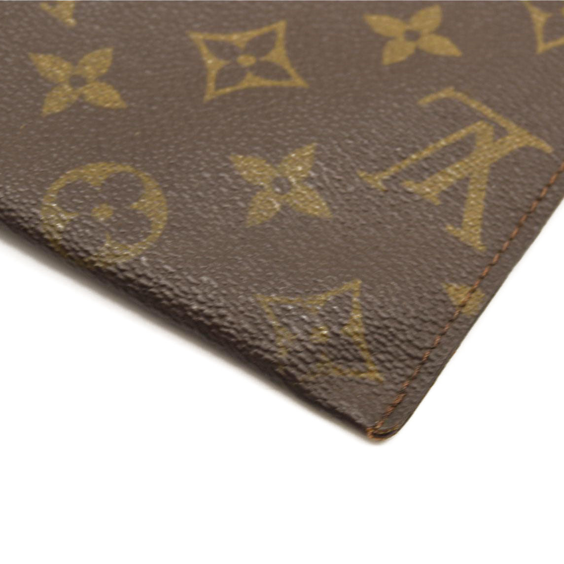 LOUIS VUITTON Monogram Poche Plate Envelope Clutch