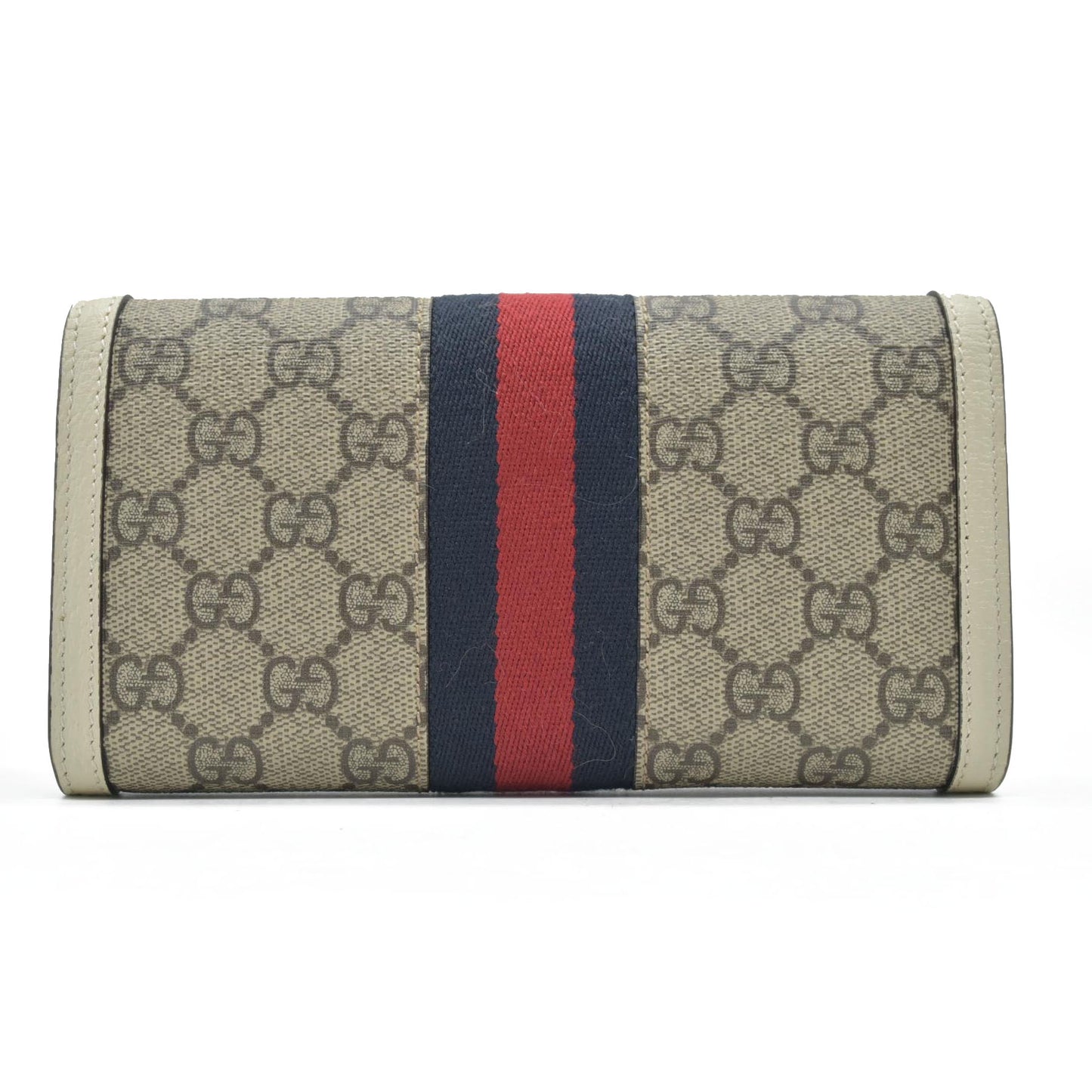 Gucci Ophidia GG Continental Long Wallet Red Khaki Navy blue CONSIGNMENT