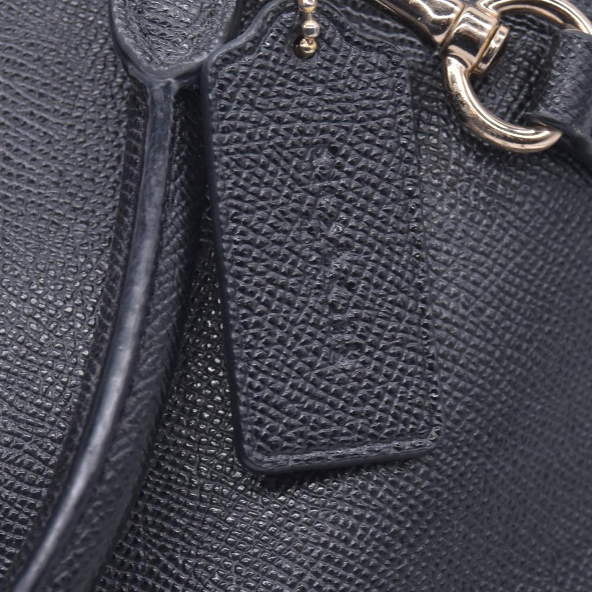 $450 Coach  Leather Top Handle Bag Black CONSIGNMENT