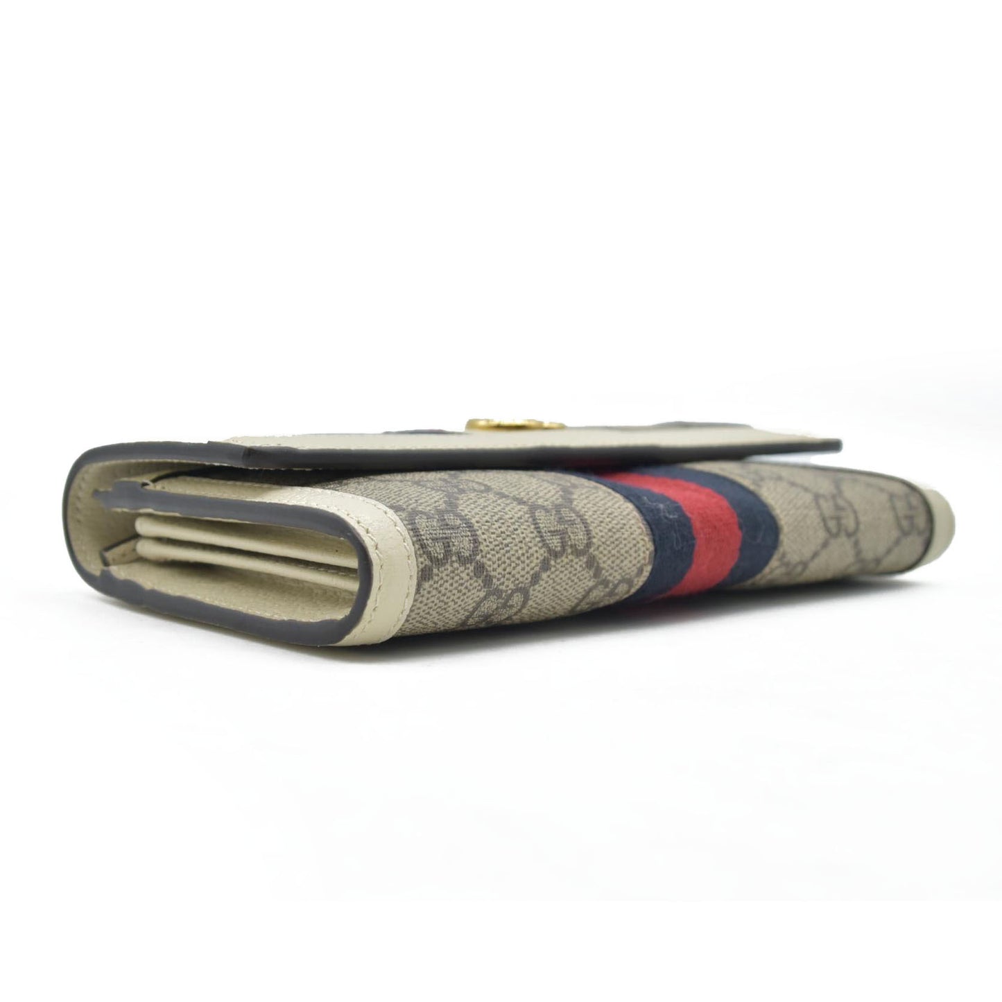 Gucci Ophidia GG Continental Long Wallet Red Khaki Navy blue CONSIGNMENT