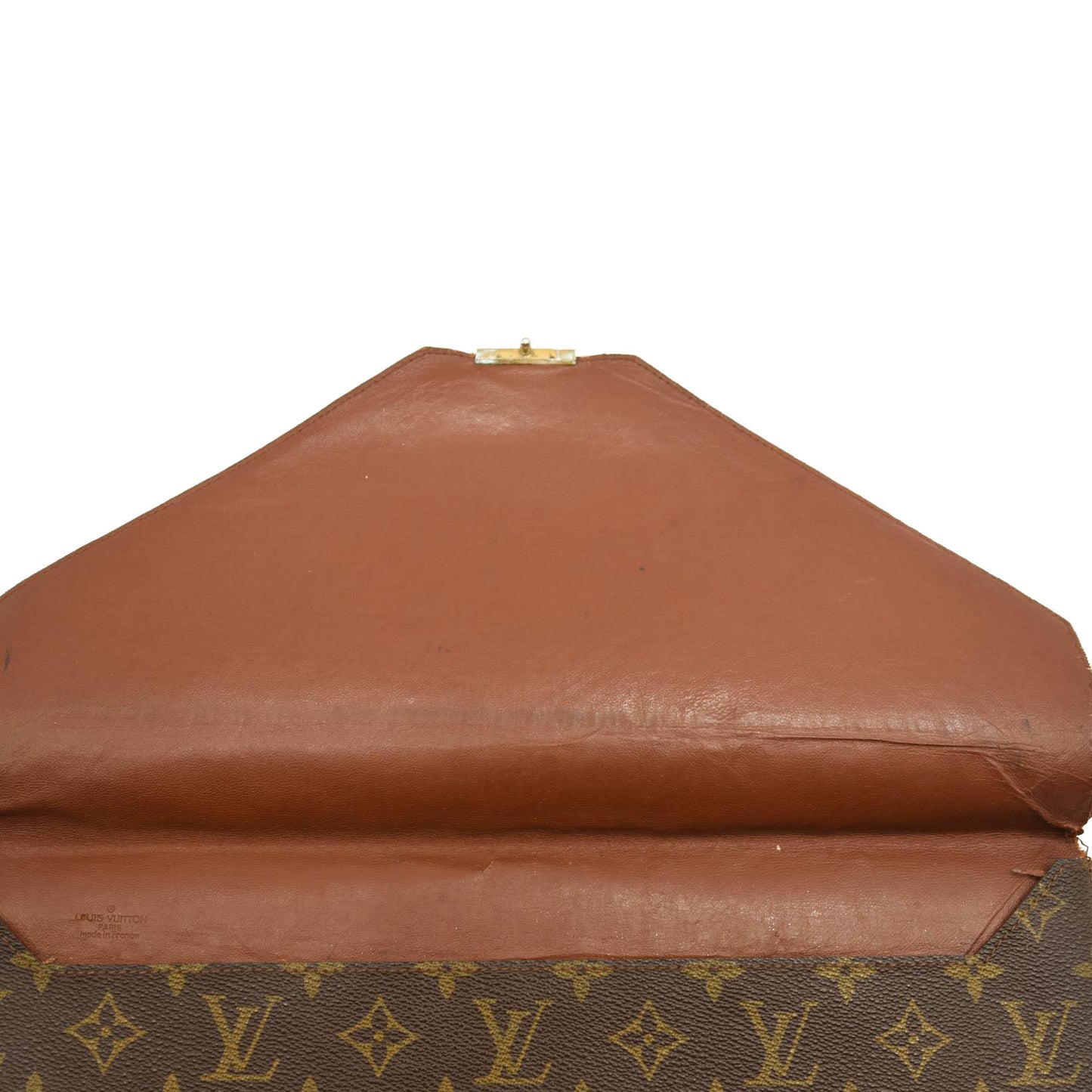 LOUIS VUITTON Monogram Poche Plate Envelope Clutch