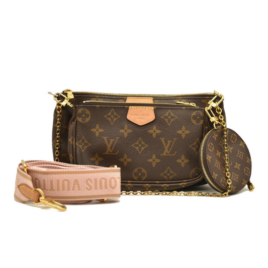 Louis Vuitton  Monogram Multi Pochette Accessories Rose Clair