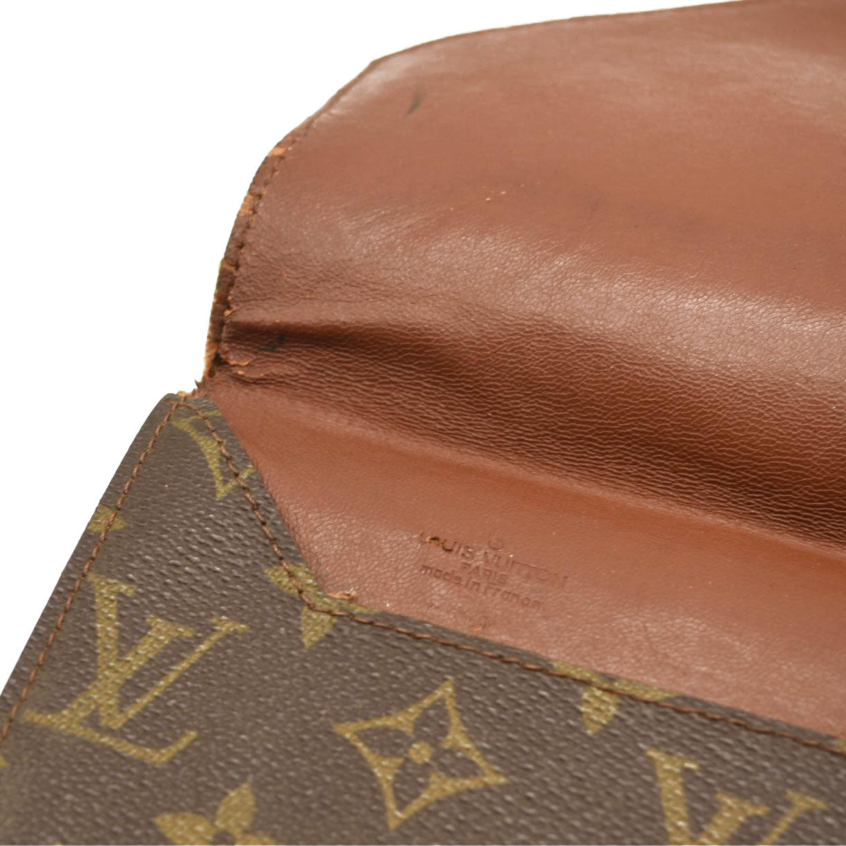 LOUIS VUITTON Monogram Poche Plate Envelope Clutch