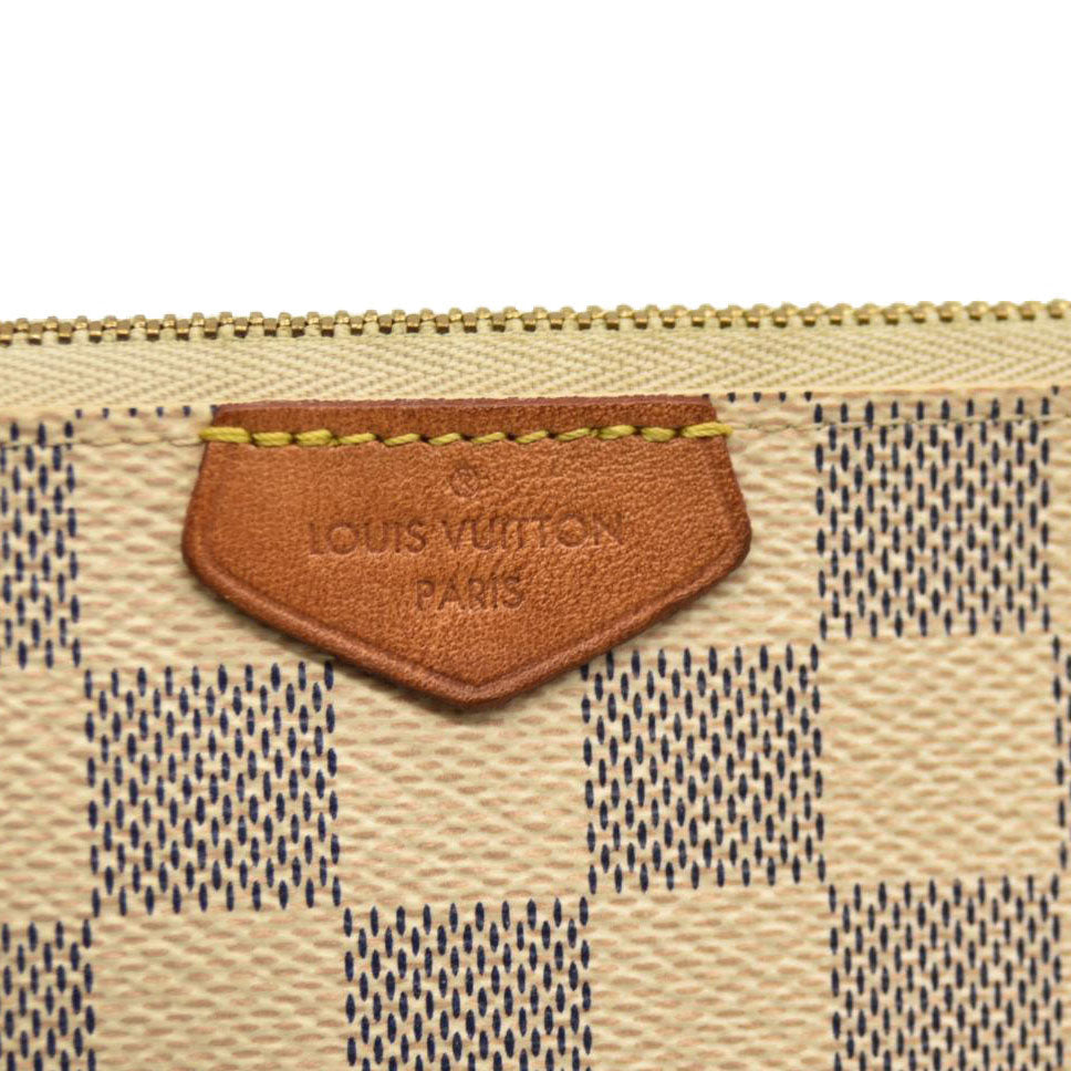 Louis Vuitton  Damier Azur Double Zip Pochette