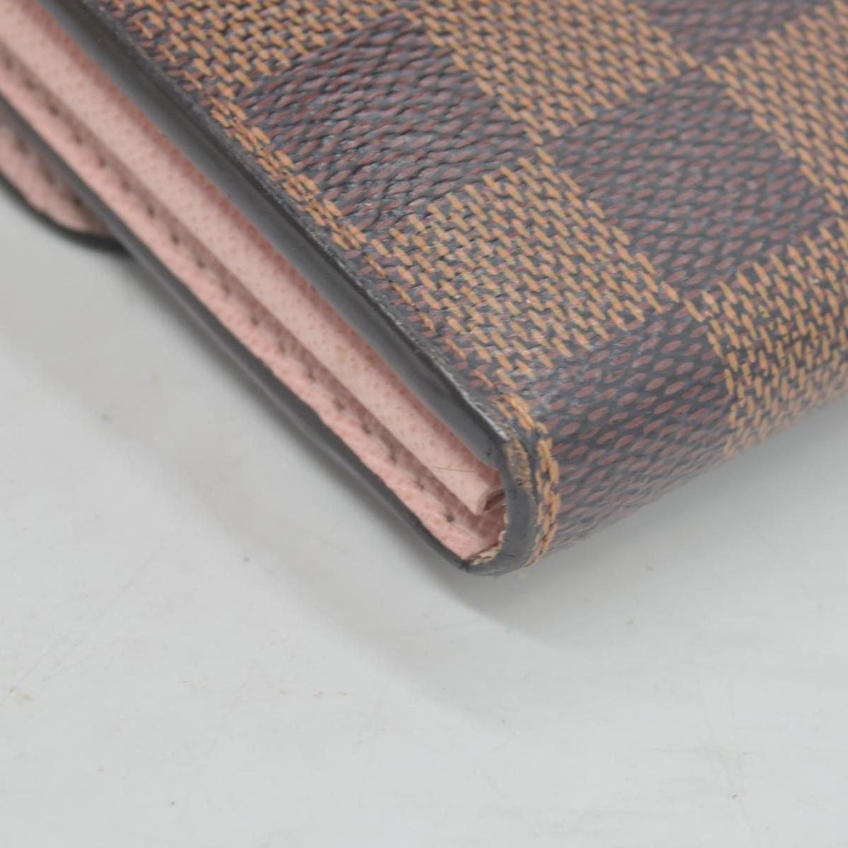 $775 2019 Louis Vuitton Damier Portefeuille Sarah Rose Ballerine Long Wallet CA4129