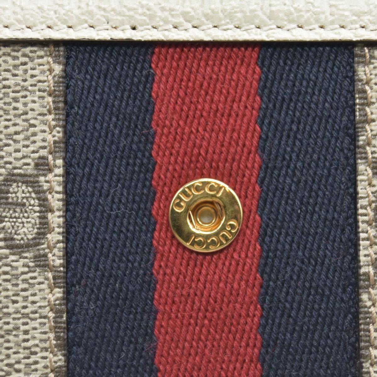Gucci Ophidia GG Continental Long Wallet Red Khaki Navy blue CONSIGNMENT