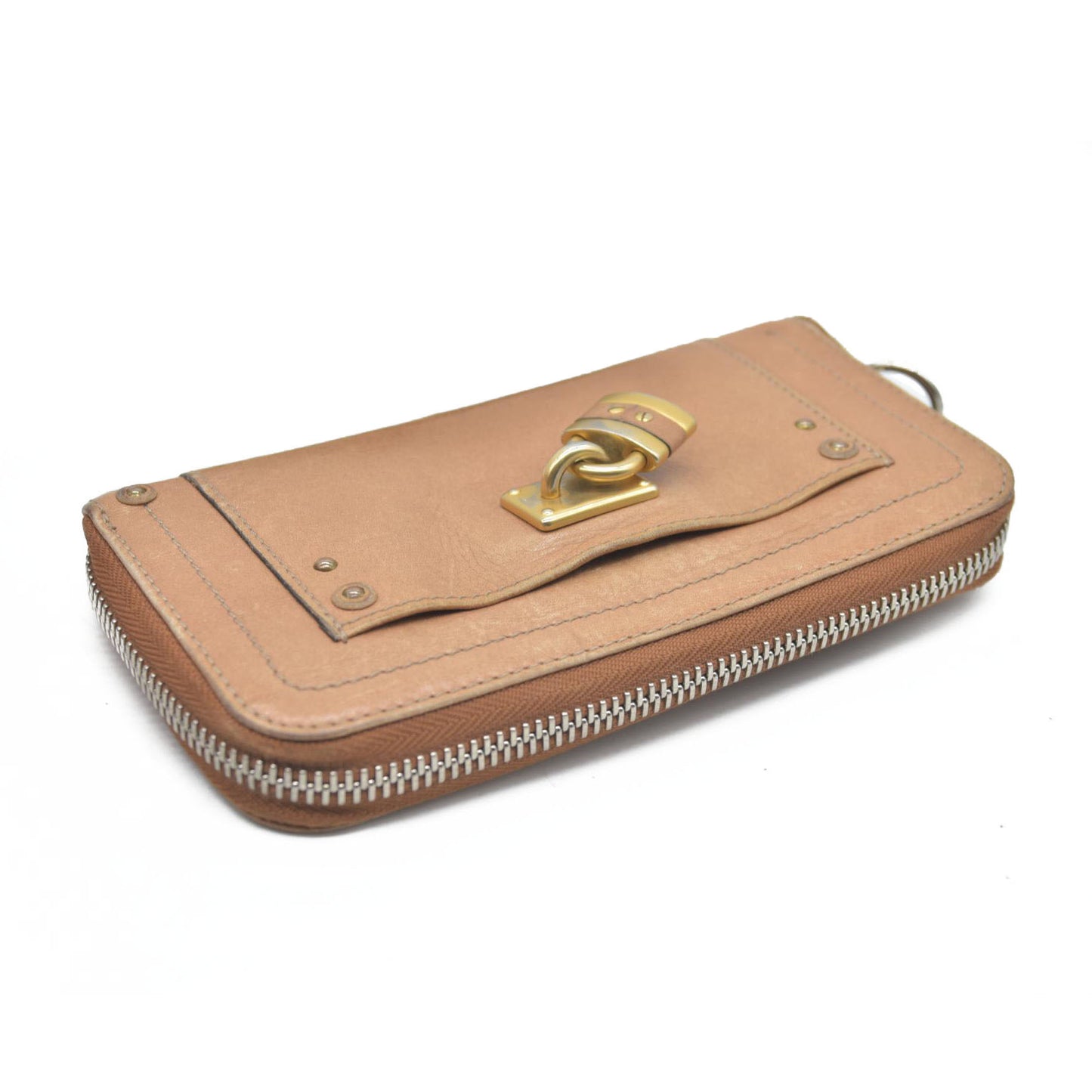 Chloe Paddington Beige Leather Long Wallet