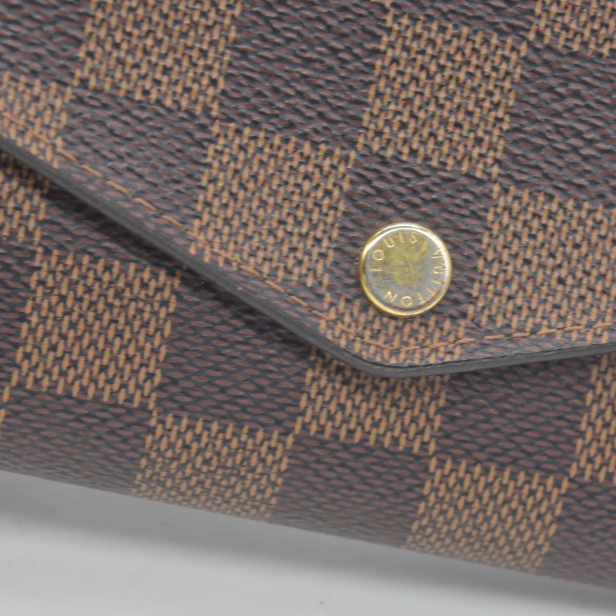 $775 2019 Louis Vuitton Damier Portefeuille Sarah Rose Ballerine Long Wallet CA4129