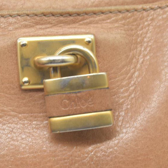 Chloe Paddington Beige Leather Long Wallet