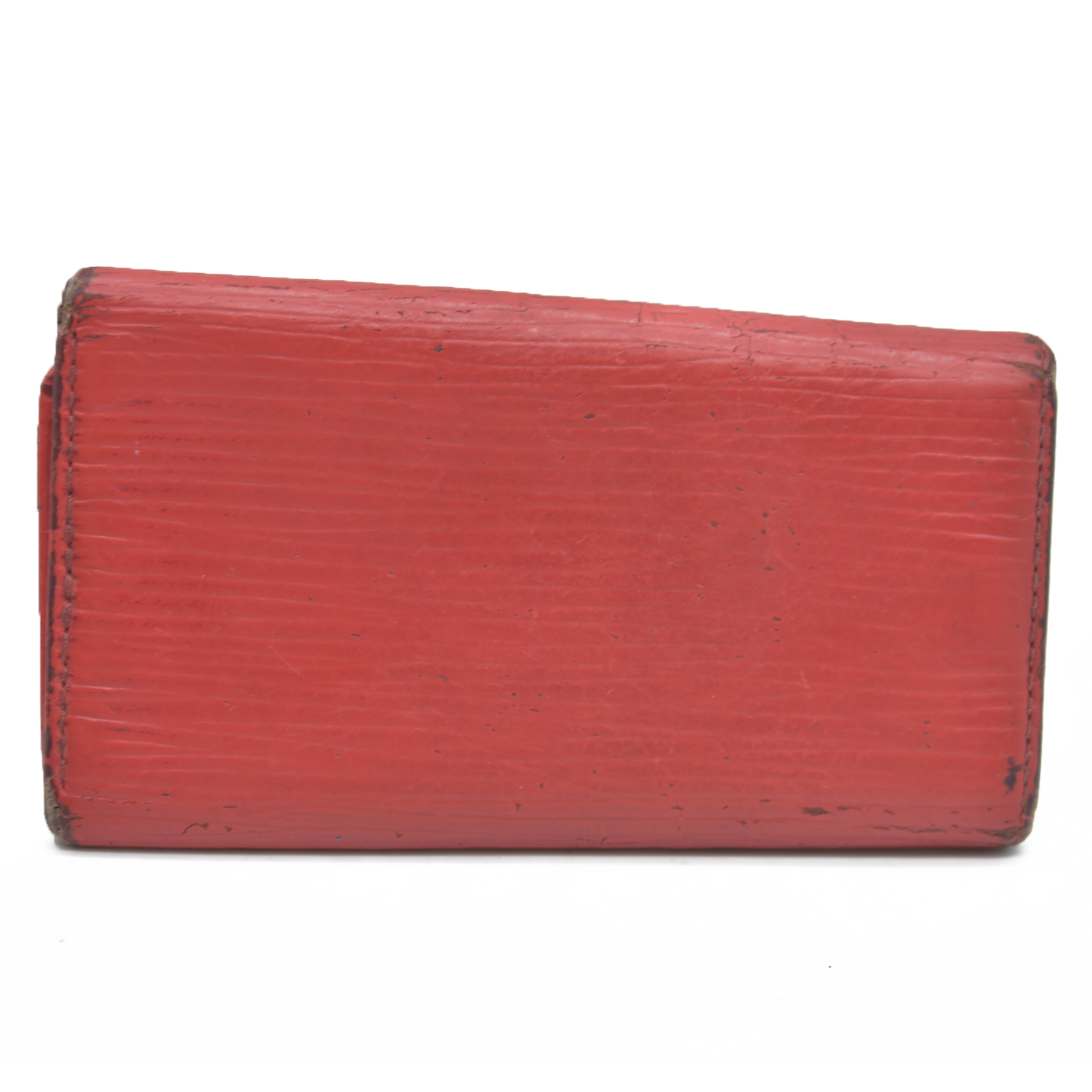 AUCTION $320 Louis Vuitton Epi Multicles Leather 4 Ring Key Case Red CA0973