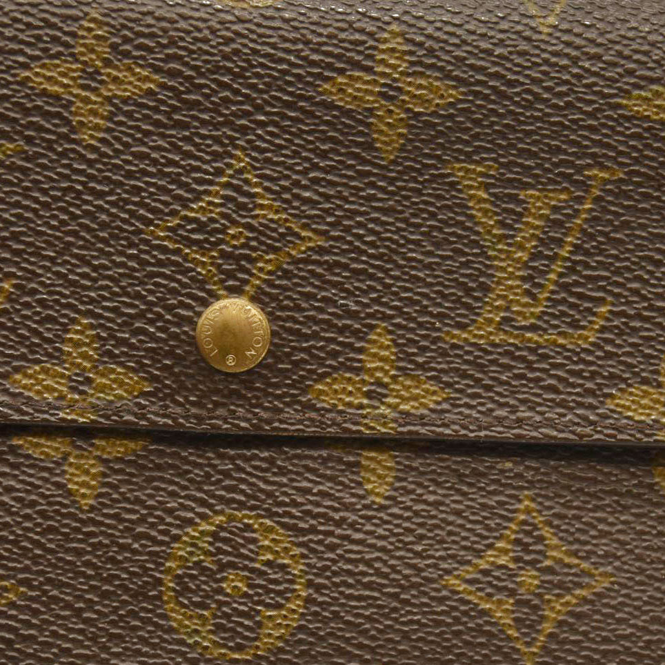 Louis Vuitton  Monogram Porte Tresor Etui Papiers Wallet MB0092