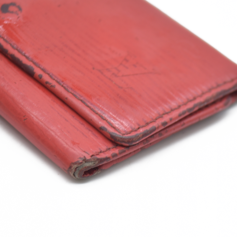 AUCTION $320 Louis Vuitton Epi Multicles Leather 4 Ring Key Case Red CA0973