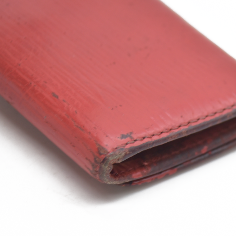 AUCTION $320 Louis Vuitton Epi Multicles Leather 4 Ring Key Case Red CA0973