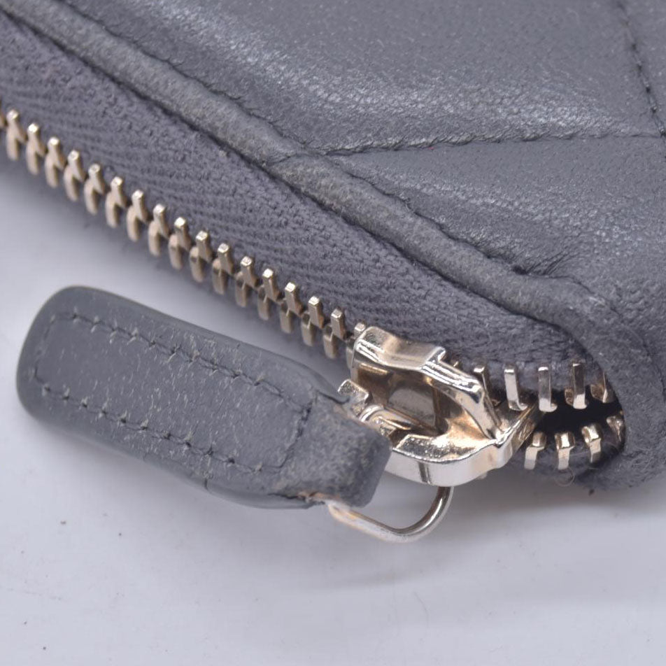 $1550 2021 Chanel Quilted 19 Long Zipped Around Wallet