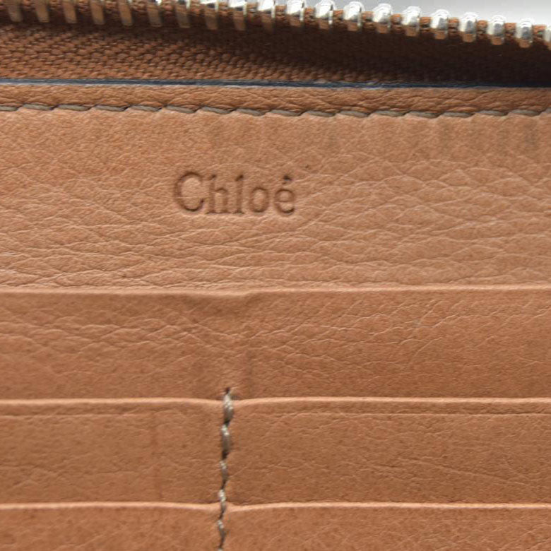 Chloe Paddington Beige Leather Long Wallet