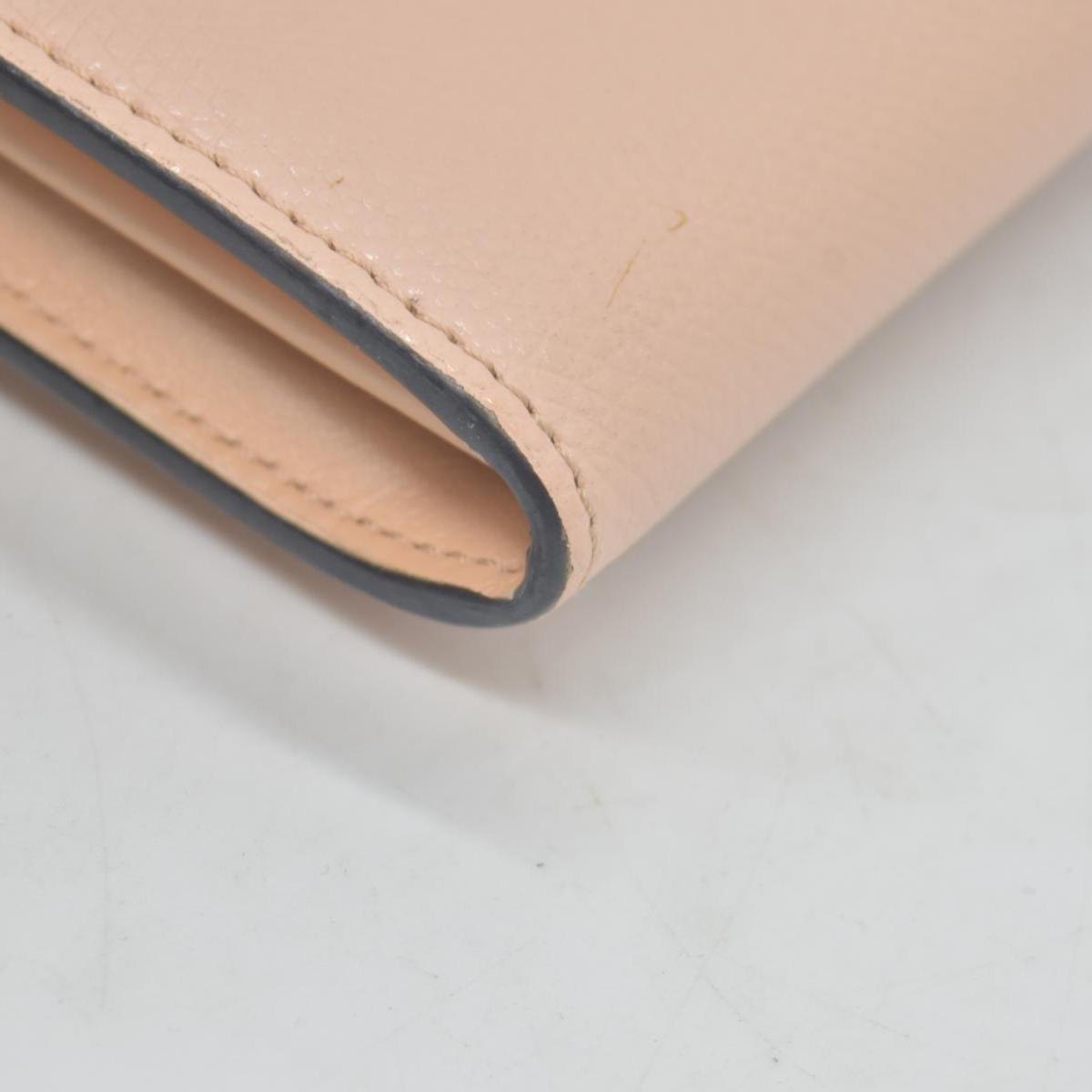 $795 FENDI Vitello Cruise F is Fendi Envelope Wallet Pale Pink