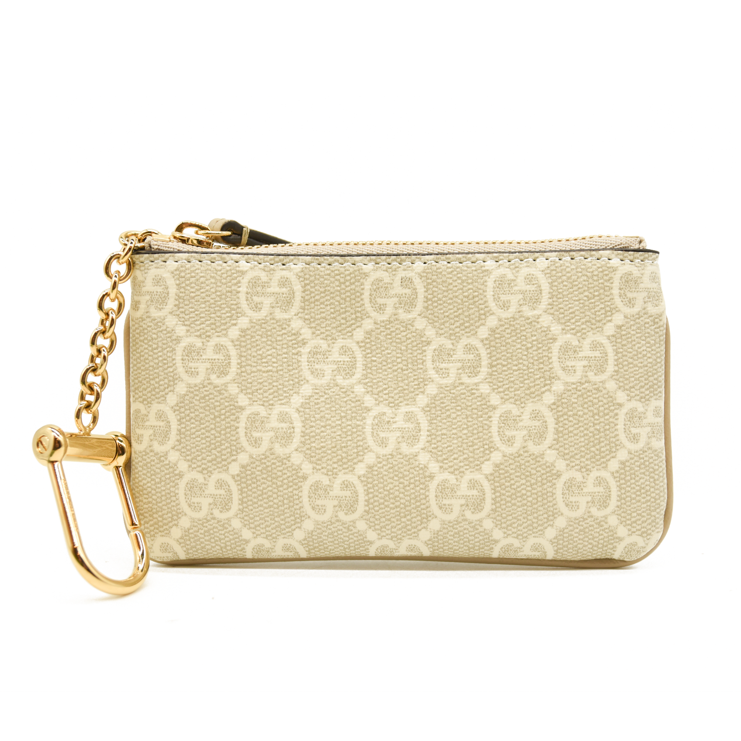 Gucci  GG Supreme Monogram Key Case Ecru Grigio