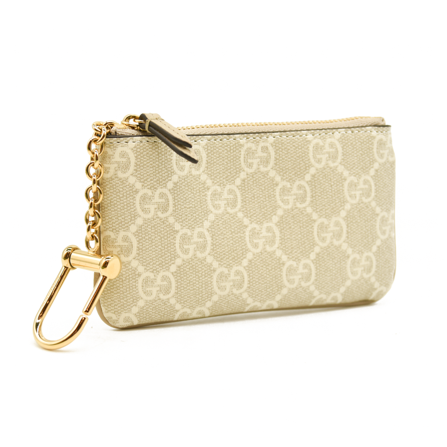 Gucci  GG Supreme Monogram Key Case Ecru Grigio
