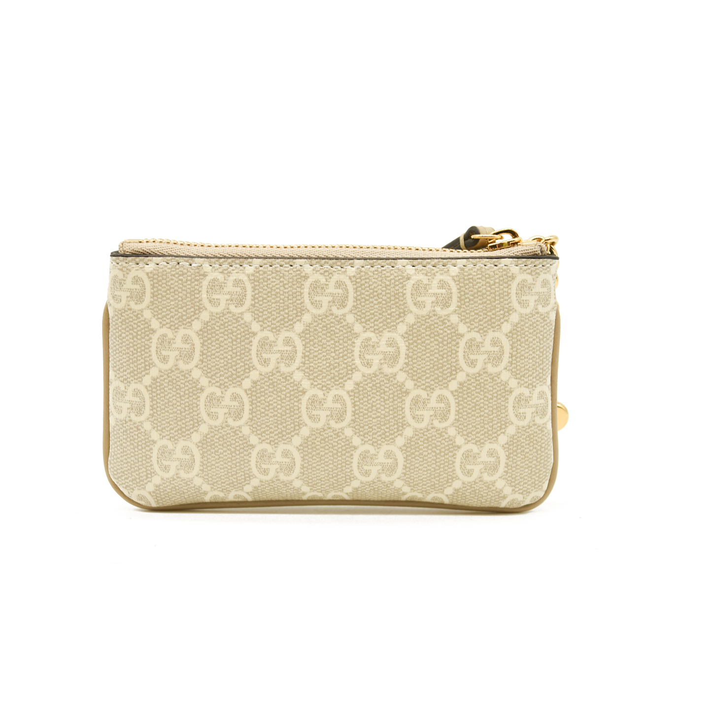 Gucci  GG Supreme Monogram Key Case Ecru Grigio
