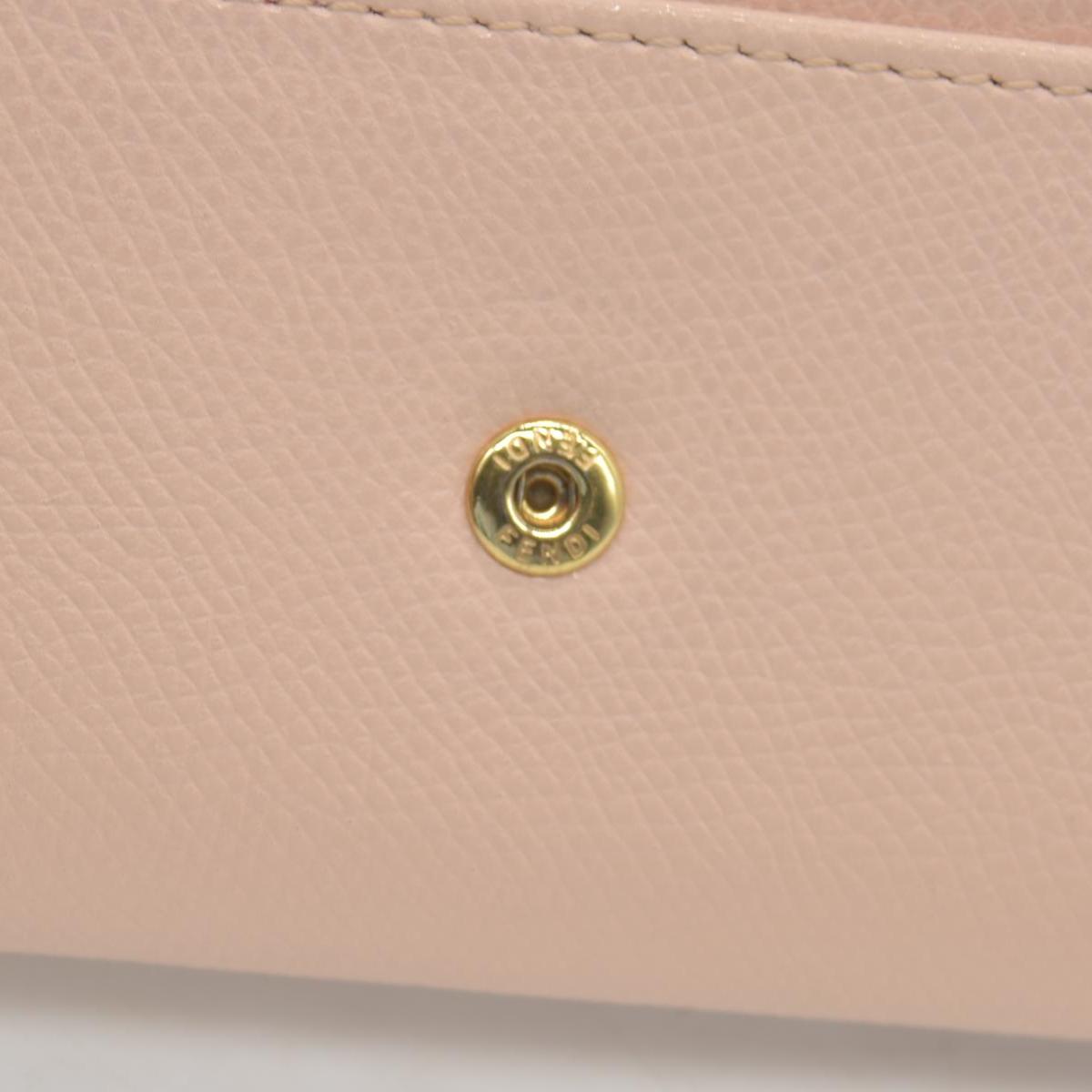 $795 FENDI Vitello Cruise F is Fendi Envelope Wallet Pale Pink
