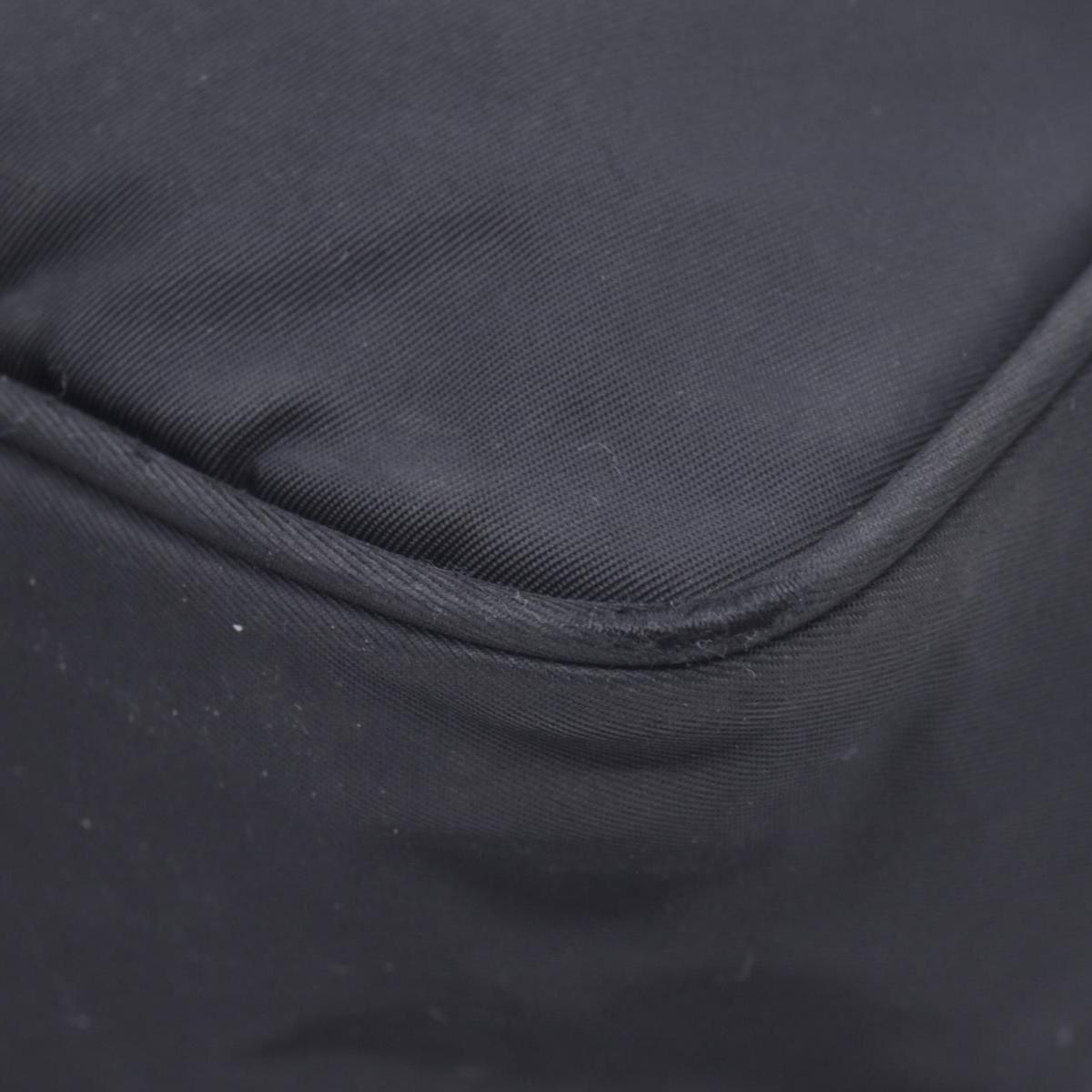 $2050 Prada Black Re-Nylon and Saffiano Shoulder Bag