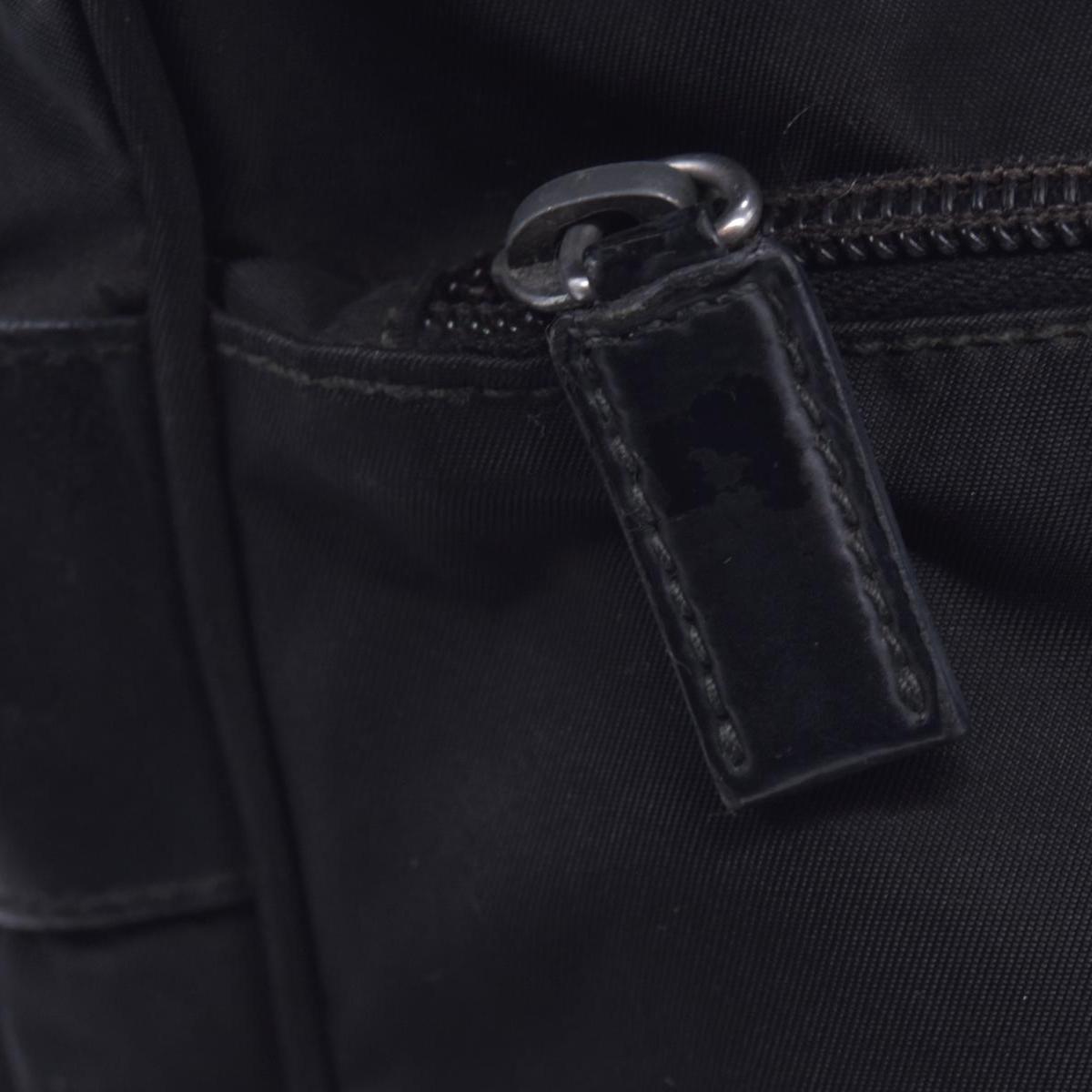 $2050 Prada Black Re-Nylon and Saffiano Shoulder Bag