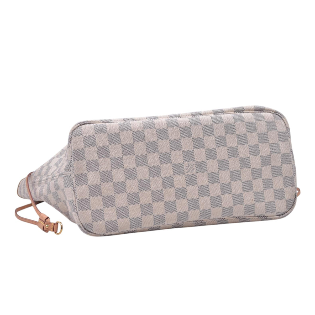 $2240 2018 Louis Vuitton Damier Azur Neverfull MM Rose Ballerine with Pouch 10021297