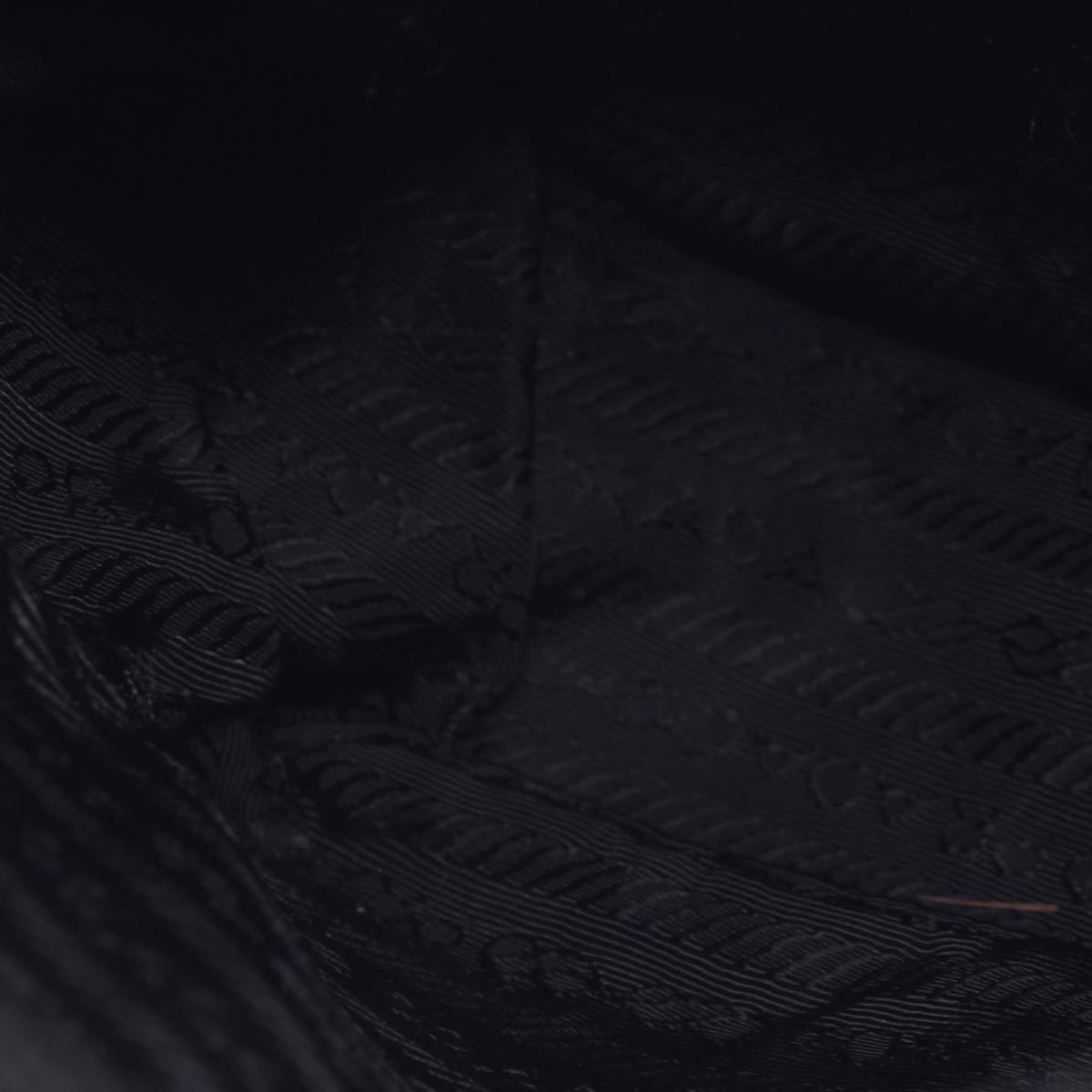$2050 Prada Black Re-Nylon and Saffiano Shoulder Bag