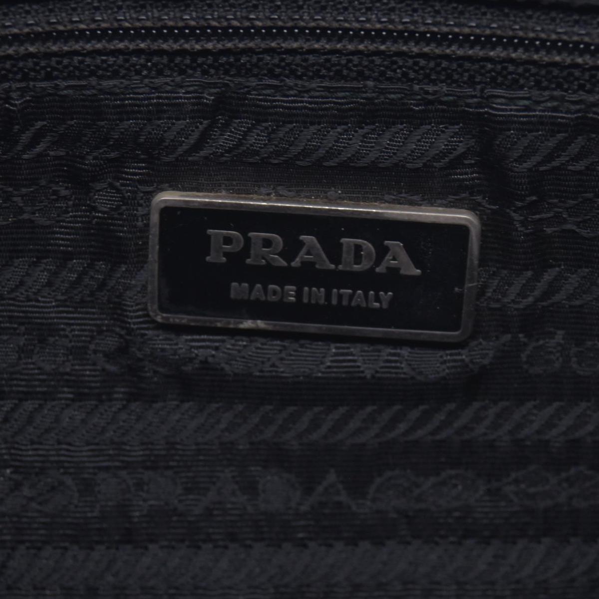 $2050 Prada Black Re-Nylon and Saffiano Shoulder Bag