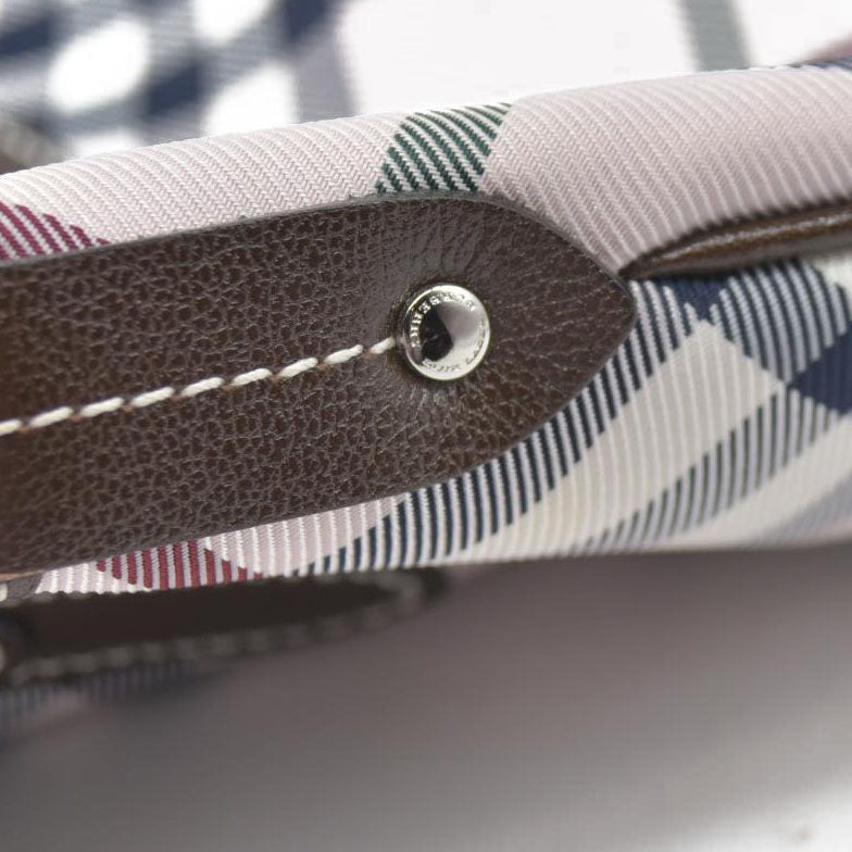 BURBERRY Nova Check Blue Label Shoulder Bag Nylon Pink