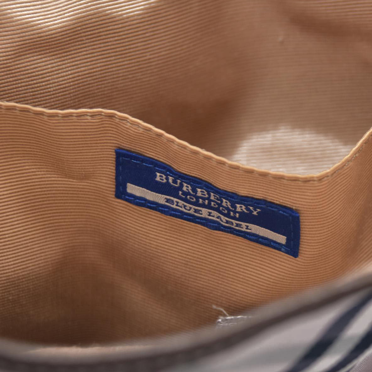 BURBERRY Nova Check Blue Label Shoulder Bag Nylon Pink