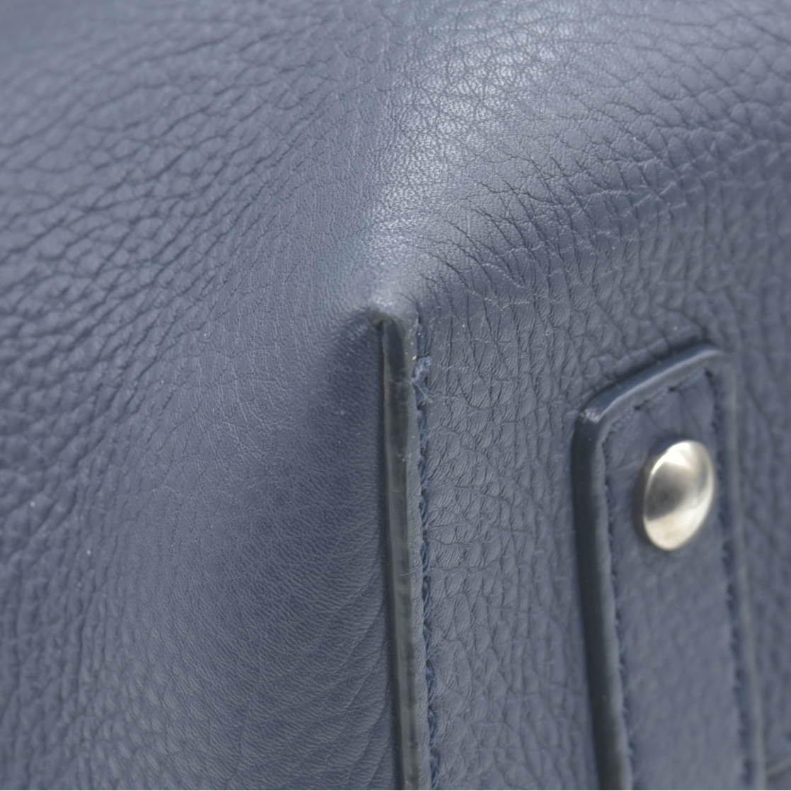 $2600 Burberry Marais Calfskin Medium Belt Bag Regency Blue CONSIGNMENT