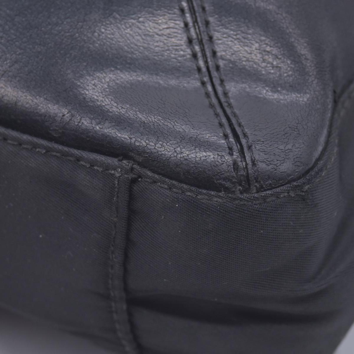 $1290 Prada Triangle Black Tessuto Nylon Shoulder Bag